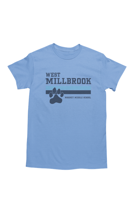 West Millbrook Stripes Carolina Blue Tee