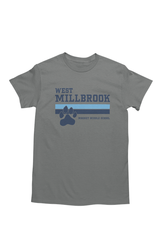 West Millbrook Stripes Graphite Heather Tee