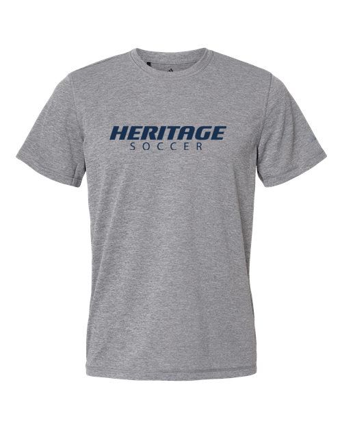 Adidas Heritage High School Logo Sport T-shirt Black Heather