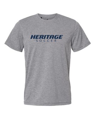 Adidas Heritage High School Logo Sport T-shirt Black Heather