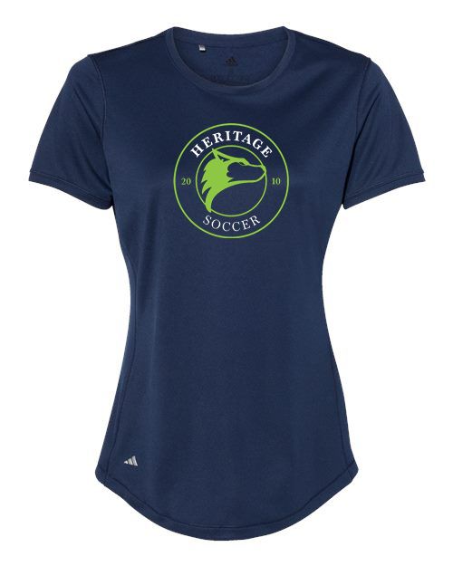 Adidas Heritage High School Logo Sport  Womens T-shirt Navy