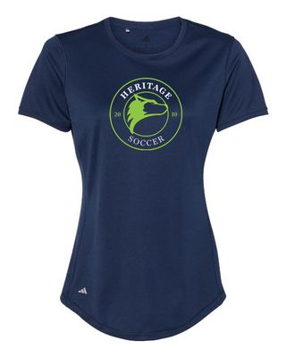 Adidas Heritage High School Logo Sport  Womens T-shirt Navy