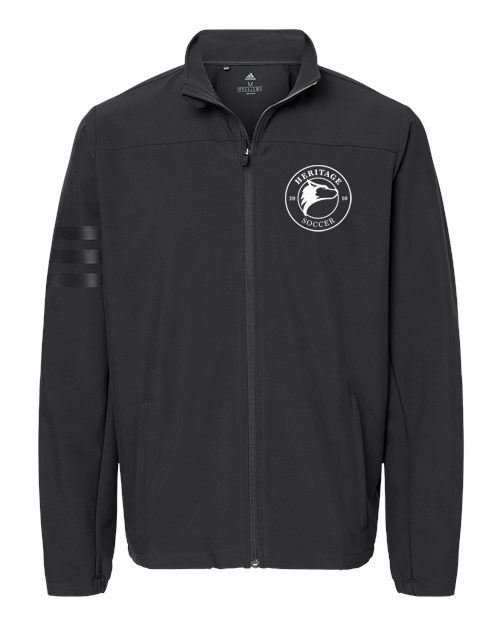 Adidas Heritage High School Logo 3 Stripes Full-Zip Jacket Black