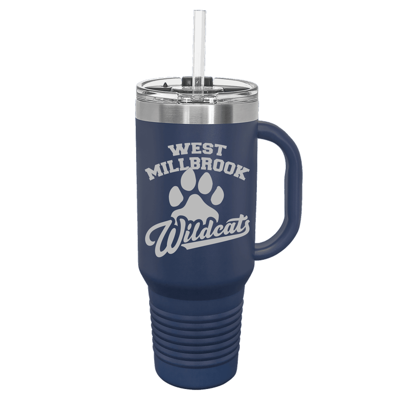 West Millbrook Middle School Logo 40 oz Travel Mug