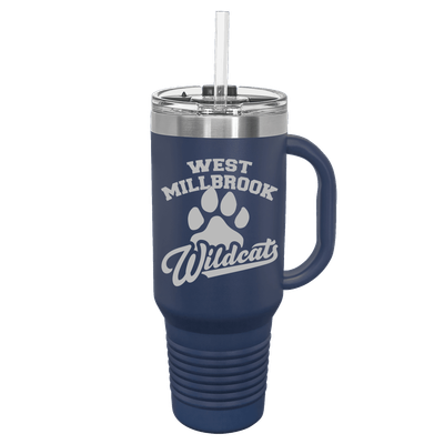 West Millbrook Middle School Logo 40 oz Travel Mug