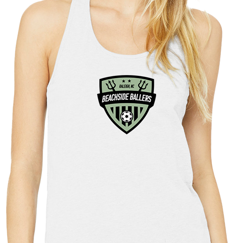 Beachside Ballers Womans Razorback Tank