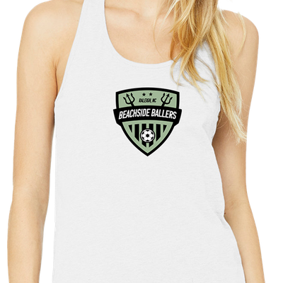 Beachside Ballers Womans Razorback Tank
