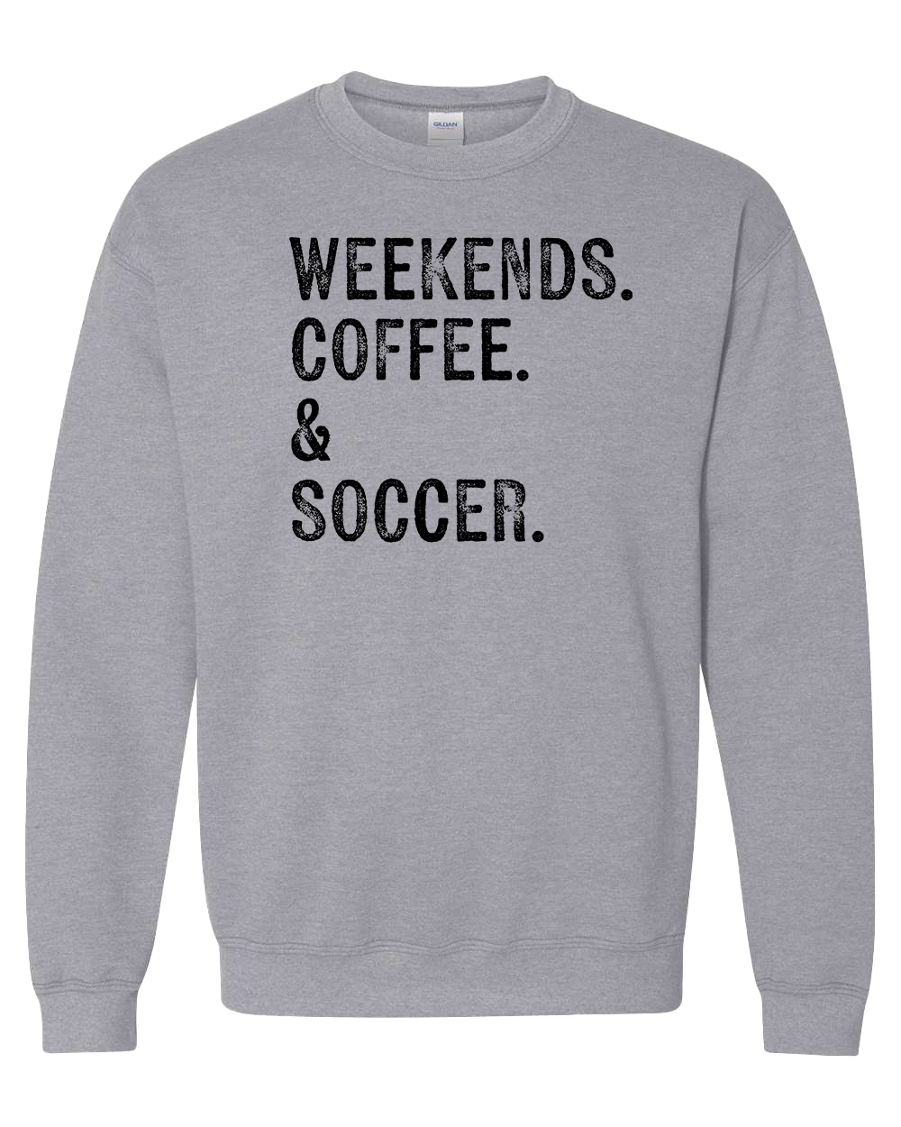 Soccer Mom Weekends Coffee Soccer, Color: Sport Grey