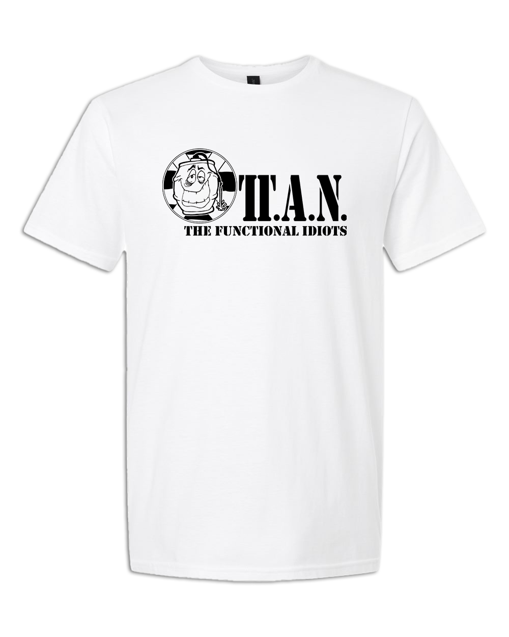 TTAN Functional Idiots SOD parody T-shirt white