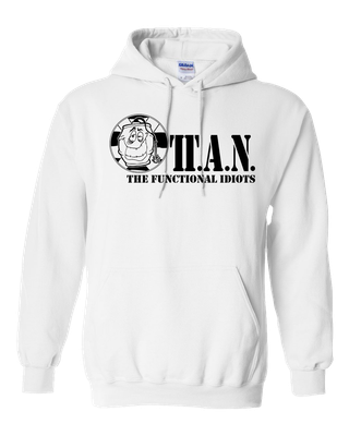 TTAN Functional Idiots SOD parody Hoodie White