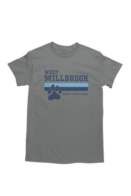 West Millbrook Stripes Graphite Heather Tee