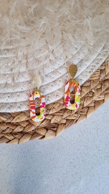Colorful gold ovals