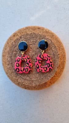Black, pink &amp; gold cheetah