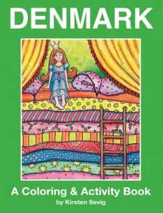 Denmark Coloring/activity Book