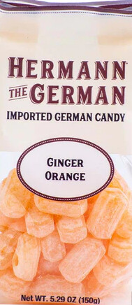 Herman The German Ginger Orange Hard Candy