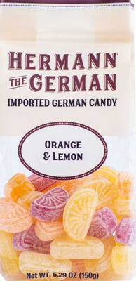 Herman The German Orange And Lemon Hard Candy