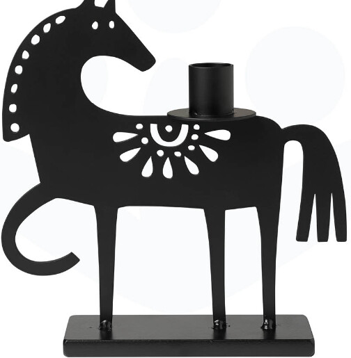 Candle Holder-Happy Horse\steel