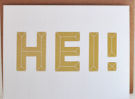 Lilleknappen Card Hei