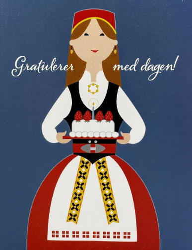 Card Single-Norwegian Birthday