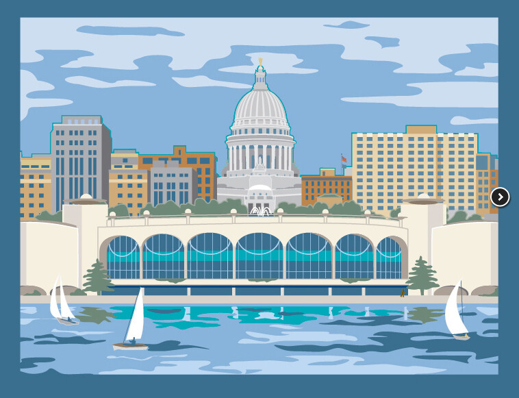 Cards Madison Skyline Single
