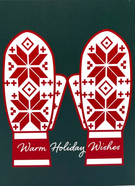 Card Single-Warm Mitten Wishes