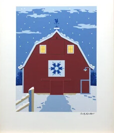 Card Single-Winter Barn