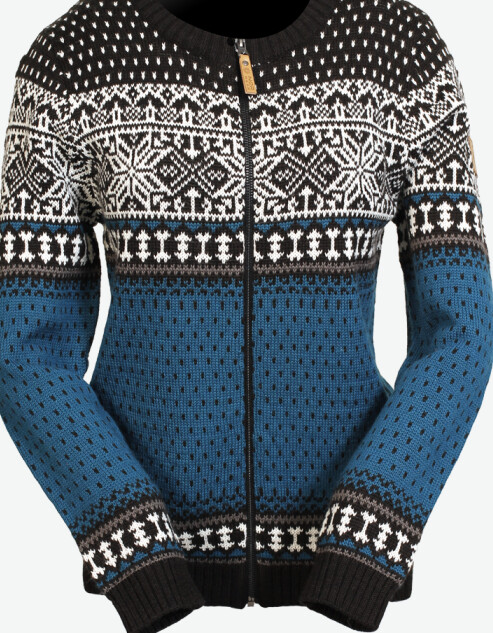 Icewear Martha Wool Blend Zip Sweater Blue XXL