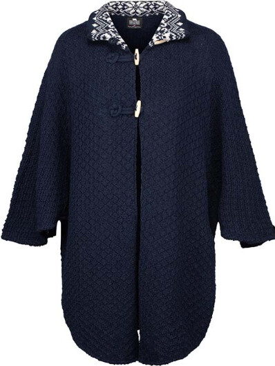 Norlander One Size Birgit Navy Poncho
