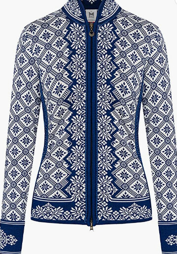 Dale Of Norway Blue Christiania Zip Sweater XL