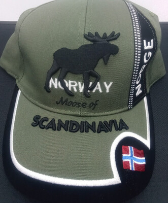 Green Moose Of Scandinavia Cap