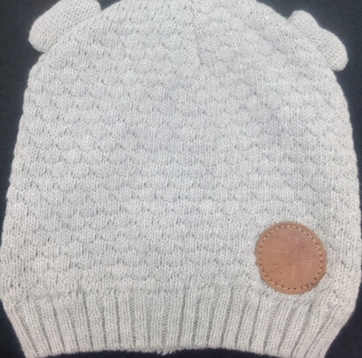 Knit Hats Grey Baby With Ears