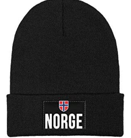 Knit Hat-Navy Norge Flag