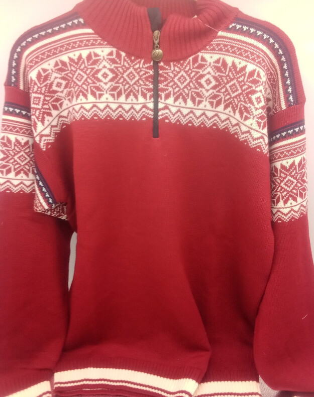 Arctic Circle Tor Merino Wool 1/4 Zip Sweater Red L