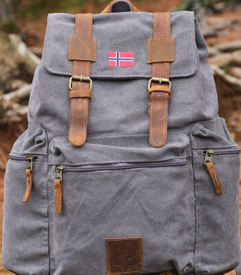 Pure Norway Grey Retro Backpack