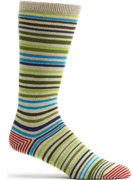 Socks Ozone Men Scandinavian Stripe Green