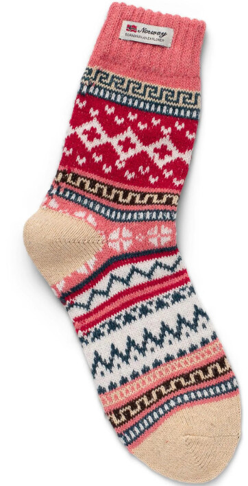 Scandinavian Explorer Socks Norwegian Women Beige