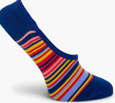 Socks-No Show Stripes