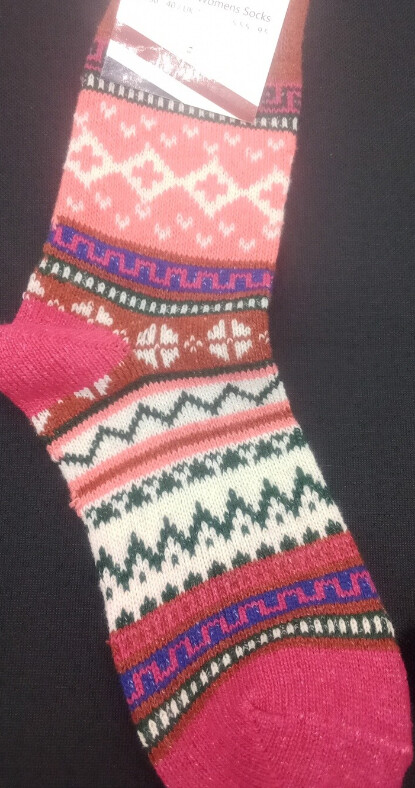Scandinavian Explorer Socks Norwegian Women Pink