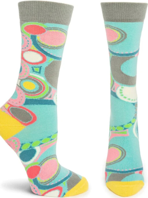 Socks Ozone Imperial Carvings Turquoise