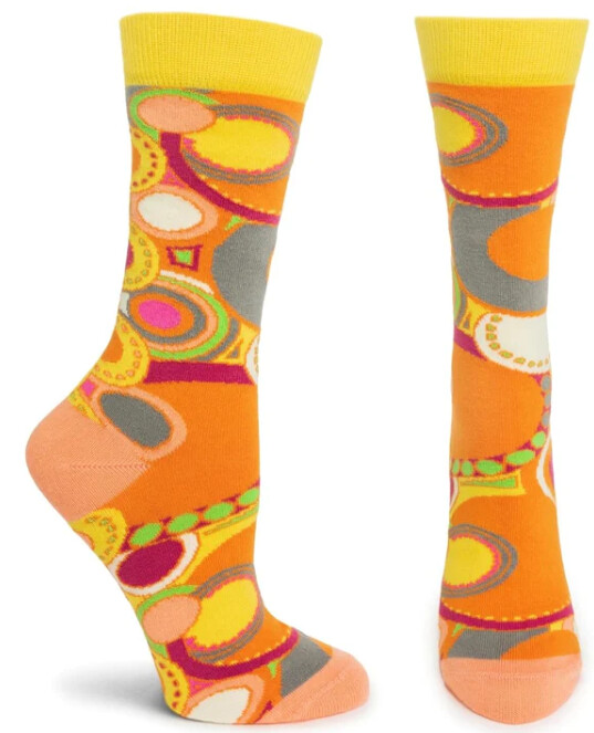 Socks Ozone Imperial Carvings Orange