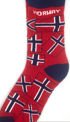 Norway Flags Men Sock