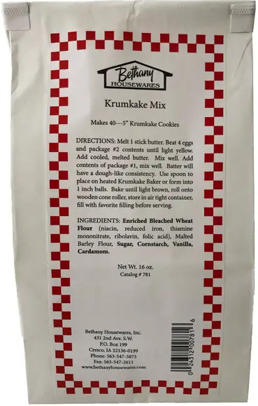 Bethany Housewares 781 Krumkake Mix