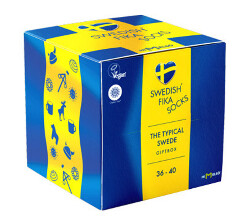 Swedish Fika Swedish Socks 3/pk Gift Box (Fika, Midsummer, Viking &amp; Meatballs) US Shoe Size 8-12