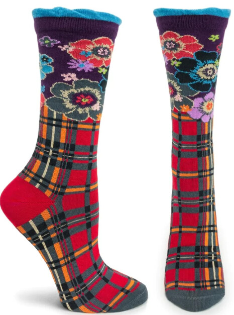Ladies Ecossasis Socks-Red