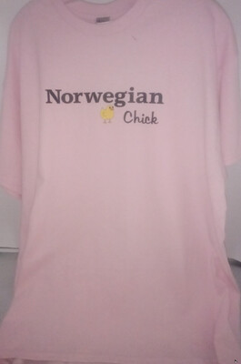 Tshirt Pink Norwegian Chick M