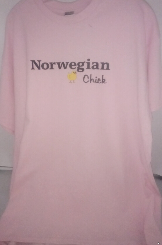 Tshirt Pink Norwegian Chick L