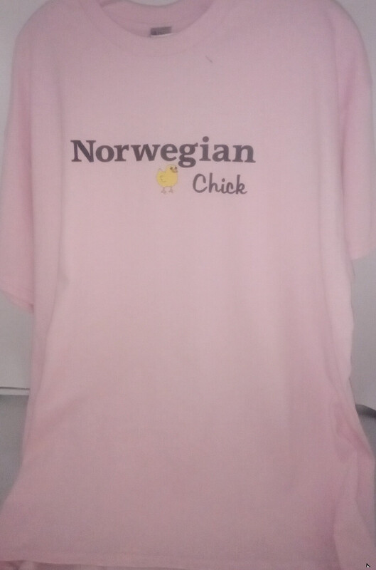 Tshirt Pink Norwegian Chick L