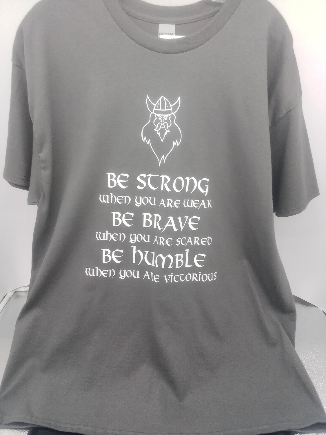 Tshirt Grey Be Strong 3x