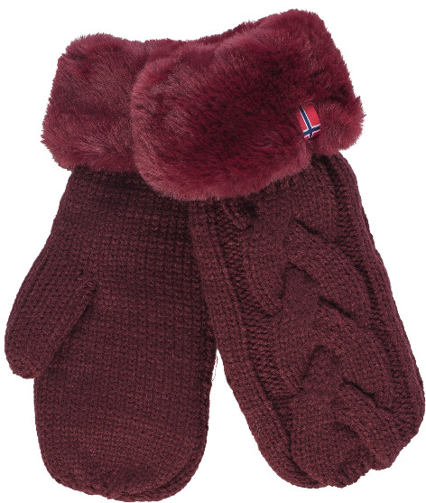 Scandinavian Explorer Mittens Burgandy