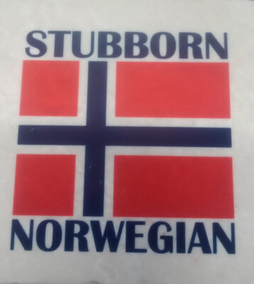 Hello Lucy Coaster Tile-Stubborn Norwegian